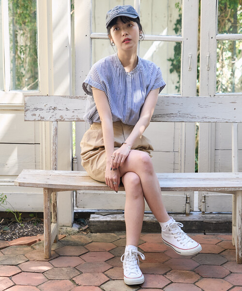 FREAK'S STORE(フリークスストア)の「インドボイル フレンチスリーブブラウス(シャツ/ブラウス・レディース・ブルー/オフホワイト/ブラック/その他2/ラベンダー・フリ-)」の18枚目の写真