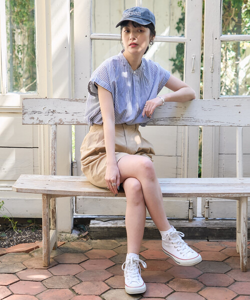 FREAK'S STORE(フリークスストア)の「インドボイル フレンチスリーブブラウス(シャツ/ブラウス・レディース・ブルー/オフホワイト/ブラック/その他2/ラベンダー・フリ-)」の19枚目の写真