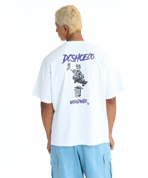 DC SHOES(ディーシーシューズ)の「DC SHOES メンズ 26 SKATE SKULL SS Tシャツ 【2026年春夏モデル】/バックプリント半袖Tシャツ(Tシャツ/カットソー・メンズ・ホワイト/ブラック/ブラック系その他/スミクロ・MEDIUM/LARGE/X-LARGE)」の10枚目の写真