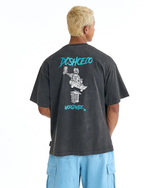 DC SHOES(ディーシーシューズ)の「DC SHOES メンズ 26 SKATE SKULL SS Tシャツ 【2026年春夏モデル】/バックプリント半袖Tシャツ(Tシャツ/カットソー・メンズ・ホワイト/ブラック/ブラック系その他/スミクロ・MEDIUM/LARGE/X-LARGE)」の8枚目の写真
