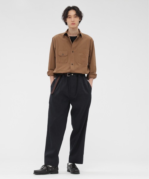 MARGARET HOWELL（マーガレットハウエル）の「COTTON BLEND SHIRTING（シャツ/ブラウス・メンズ・ブラウン・SMALL/MEDIUM/LARGE）」の2枚目の写真