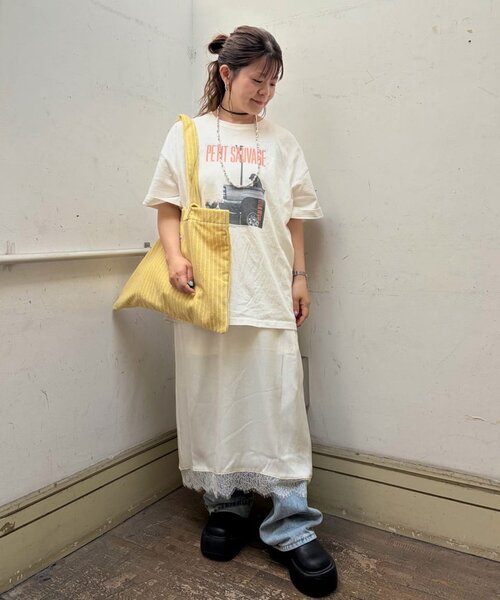 DISCOAT(ディスコート)の「アソートアニマルフォトTシャツ(Tシャツ/カットソー・レディース・サックスブルー/チャコールグレー/オフホワイト・FREE)」の19枚目の写真