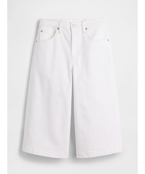 GAP（ギャップ）の「ハイライズ キュロットデニム ホワイト（デニムパンツ・レディース・ホワイト・26/25/24/23/30/28/27/29）」の5枚目の写真