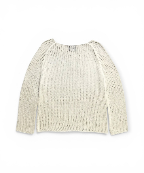 BORN SLIPPY（ボーンスリッピー）の「Butterfly Sheer Open Knit Top (Ivory)（ニット/セーター・レディース・その他・FREE）」の2枚目の写真