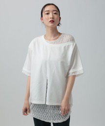 LEPSIM | ワンショルレイヤードチュニックSS　670942(Tシャツ/カットソー)