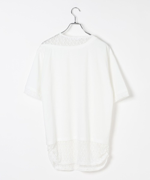 LEPSIM(レプシィム)の「ワンショルレイヤードチュニックSS 670942(Tシャツ/カットソー・レディース・ブラック/チャコールグレー/ホワイト・FREE)」の9枚目の写真