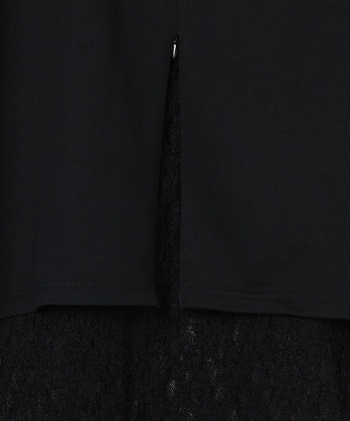 LEPSIM(レプシィム)の「ワンショルレイヤードチュニックSS 670942(Tシャツ/カットソー・レディース・ブラック/チャコールグレー/ホワイト・FREE)」の16枚目の写真