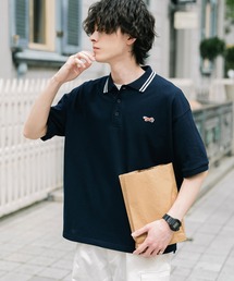 PENNEYS（ぺニーズ）の「PENNEYS 別注コラボFOXワッペン刺繍鹿の子半袖ポロシャツ（ポロシャツ）」