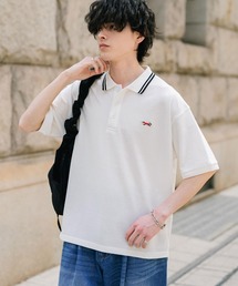 PENNEYS（ぺニーズ）の「PENNEYS 別注コラボFOXワッペン刺繍鹿の子半袖ポロシャツ（ポロシャツ）」