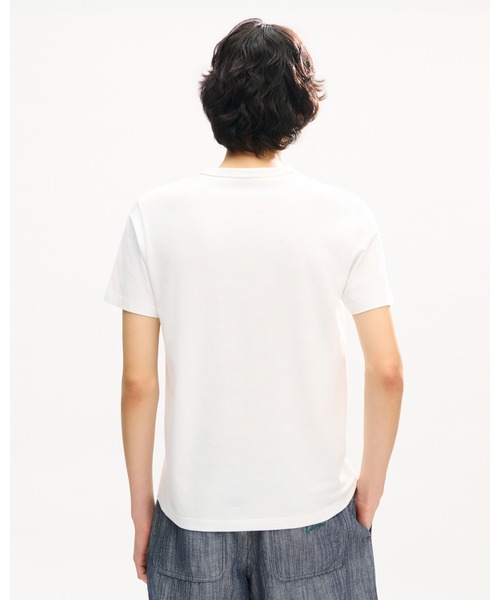 KENZO（ケンゾー）の「'KENZO Tulip' エンブロイダリー スリム Tシャツ イン コットン（Tシャツ/カットソー・メンズ・ホワイト系その他・LARGE/MEDIUM/SMALL/X-SMALL）」の6枚目の写真