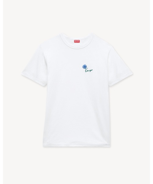 KENZO（ケンゾー）の「'KENZO Tulip' エンブロイダリー スリム Tシャツ イン コットン（Tシャツ/カットソー・メンズ・ホワイト系その他・LARGE/MEDIUM/SMALL/X-SMALL）」の3枚目の写真