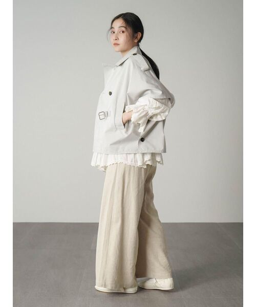 FIKA.（フィーカ）の「Trench cape jacket（その他アウター・レディース・ライトグレー/ベージュ・FREE）」の8枚目の写真