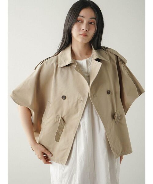 FIKA.（フィーカ）の「Trench cape jacket（その他アウター・レディース・ライトグレー/ベージュ・FREE）」の11枚目の写真