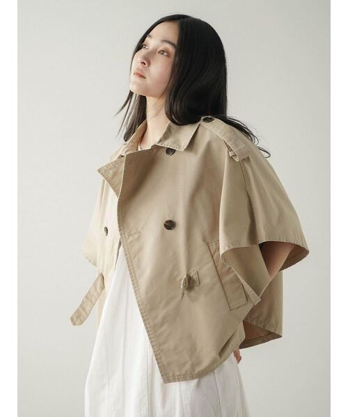 FIKA.（フィーカ）の「Trench cape jacket（その他アウター・レディース・ライトグレー/ベージュ・FREE）」の12枚目の写真