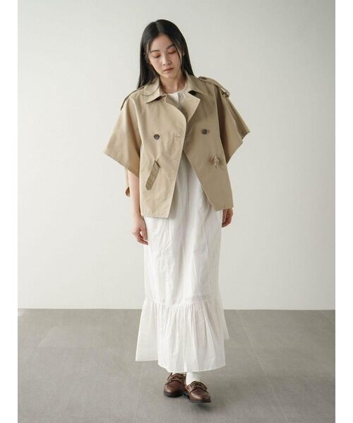 FIKA.（フィーカ）の「Trench cape jacket（その他アウター・レディース・ライトグレー/ベージュ・FREE）」の15枚目の写真