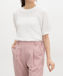 【UVカット】ふんわり袖トップス