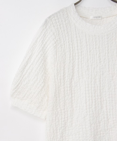 Honeys(ハニーズ)の「【UVカット】ふんわり袖トップス(Tシャツ/カットソー・レディース・オフホワイト/ブラック/ライトベージュ/ブラウン/サックスブルー系1・L/LL/M/S)」の22枚目の写真