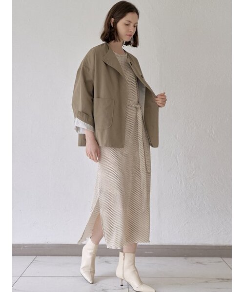 AVANT-G（アバン）の「Washed Cotton Oversized Jacket - KHAKI（その他アウター・レディース・その他・FREE）」の4枚目の写真