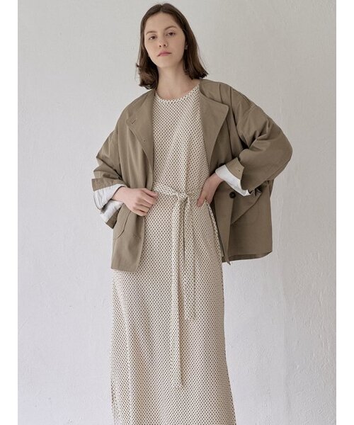 AVANT-G（アバン）の「Washed Cotton Oversized Jacket - KHAKI（その他アウター・レディース・その他・FREE）」の3枚目の写真