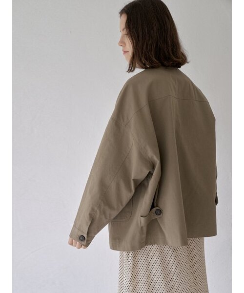 AVANT-G（アバン）の「Washed Cotton Oversized Jacket - KHAKI（その他アウター・レディース・その他・FREE）」の6枚目の写真
