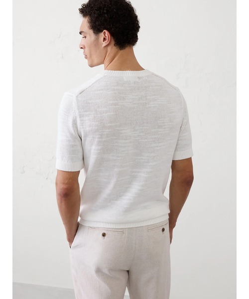 BANANA REPUBLIC FACTORY STORE(バナナリパブリック ファクトリーストア)の「BANANA REPUBLIC FACTORY STORE スラブコットン セーター Tシャツ(ニット/セーター・メンズ・ライトベージュ/オフホワイト/ワイン・XL/L/M/S)」の7枚目の写真