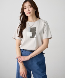 A/C DESIGN BY ALPHA CUBIC | グラフィックロゴTシャツ【すごツヤ・接触冷感・UVカット】(Tシャツ/カットソー)