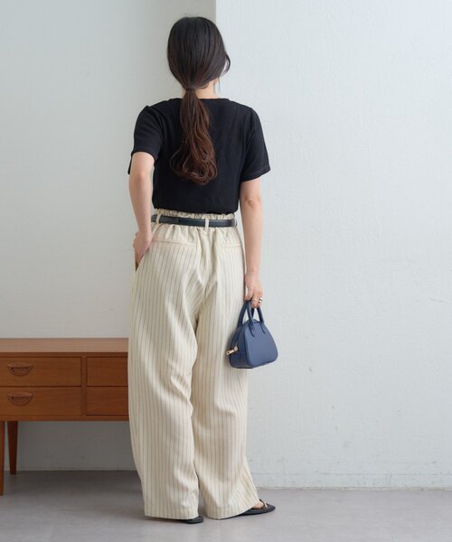 CIAOPANIC TYPY(チャオパニックティピー)の「【ZOZO限定】シアーワッフルヘンリーネックTee(Tシャツ/カットソー・レディース・ブラウン/グレー/オフホワイト/ブラック・ONE SIZE)」の6枚目の写真