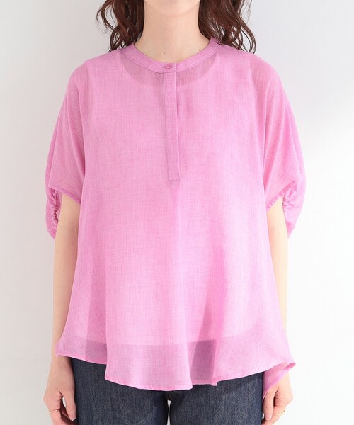SHOO・LA・RUE(シューラルー)の「【体型カバー】バルーン風ゆるシャツブラウス(シャツ/ブラウス・レディース・ピンク系/ブラック/ブルー系その他/ブラウン系・00)」の21枚目の写真