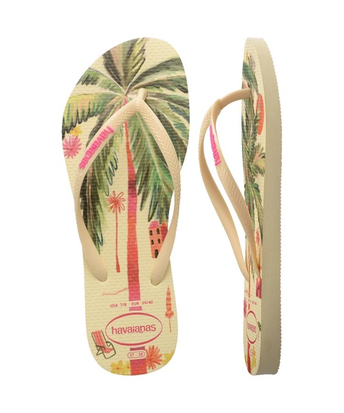 havaianas(ハワイアナス)の「SLIM SUMMER BLISS(サンダル・レディース・ベージュ系その他5/ライトブルー/サーモンピンク・25.5cm/24.5cm/23cm)」の9枚目の写真
