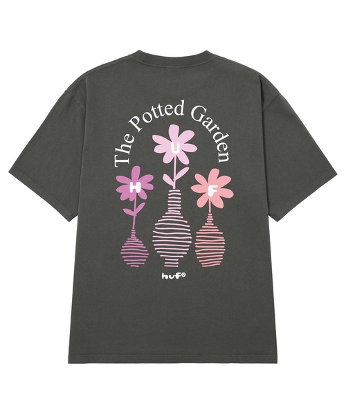HUF（ハフ）の「THE POTTED GARDEN TEE（Tシャツ/カットソー・メンズ・ホワイト/グレイッシュベージュ/チャコールグレー・XL/L/M/S/XXL）」の6枚目の写真