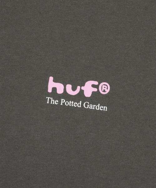 HUF（ハフ）の「THE POTTED GARDEN TEE（Tシャツ/カットソー・メンズ・ホワイト/グレイッシュベージュ/チャコールグレー・XL/L/M/S/XXL）」の9枚目の写真