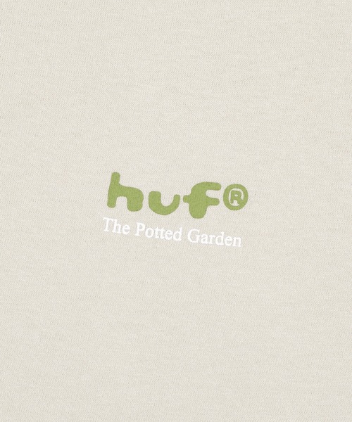 HUF（ハフ）の「THE POTTED GARDEN TEE（Tシャツ/カットソー・メンズ・ホワイト/グレイッシュベージュ/チャコールグレー・XL/L/M/S/XXL）」の17枚目の写真