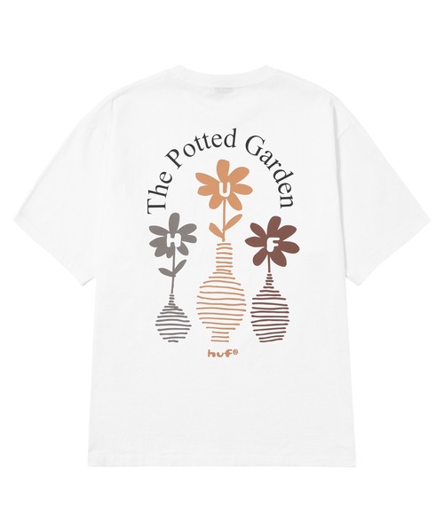 HUF（ハフ）の「THE POTTED GARDEN TEE（Tシャツ/カットソー・メンズ・ホワイト/グレイッシュベージュ/チャコールグレー・XL/L/M/S/XXL）」の10枚目の写真