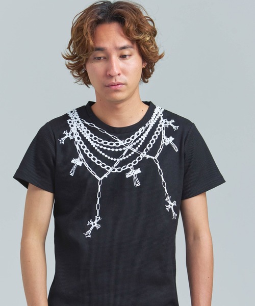 GALLIS ADDICTION(ガリスアディクション)の「GA Thermal Graphic Fit Tee(Tシャツ/カットソー・メンズ・ブラック系2/ホワイト/ホワイト系2/ブラック・L/M)」の3枚目の写真