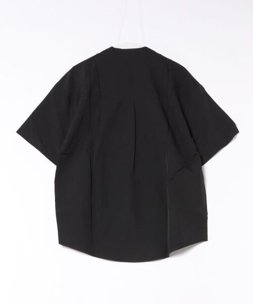 yield(イールド)の「【yield select】KUNG-FU SHIRT カンフーシャツ チャイナシャツ キレイめ 無地 半袖 シャツ(シャツ/ブラウス・メンズ・ブラック・M/L/XL/XXL/S)」の2枚目の写真
