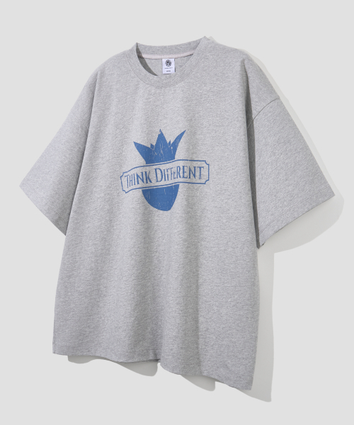AGOD（エージーオーディー）の「TD トロピカルロゴハーフTシャツ[グレー]（Tシャツ/カットソー・レディース・その他・SMALL/MEDIUM/LARGE）」の4枚目の写真