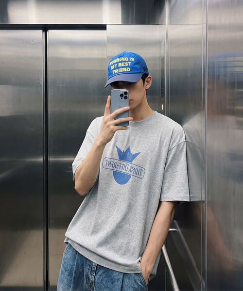 AGOD（エージーオーディー）の「TD トロピカルロゴハーフTシャツ[グレー]（Tシャツ/カットソー・レディース・その他・SMALL/MEDIUM/LARGE）」の10枚目の写真