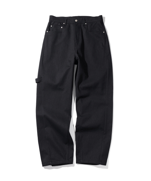 MASSNOUN(マスノウン)の「カーブドカーペンターコットンパンツ MSSCP001-BK(その他パンツ・レディース・その他・MEDIUM/LARGE/X-LARGE)」の1枚目の写真