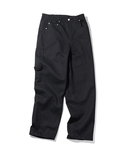 MASSNOUN(マスノウン)の「カーブドカーペンターコットンパンツ MSSCP001-BK(その他パンツ・レディース・その他・MEDIUM/LARGE/X-LARGE)」の3枚目の写真