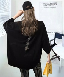 韓国ファッション SANCLEMENTEプリント半袖Tシャツ