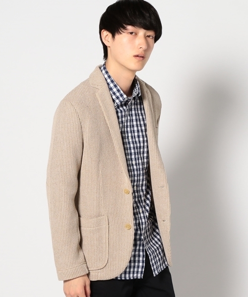 SHIPS（シップス）の「SC: SHIPS(シップス) 16SS ラッセル/コード 2ボタン ジャケット（テーラードジャケット・メンズ・ベージュ/オリーブ/ネイビー/グレー・MEDIUM/X-LARGE/LARGE/SMALL）」の3枚目の写真