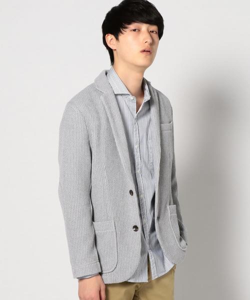 SHIPS（シップス）の「SC: SHIPS(シップス) 16SS ラッセル/コード 2ボタン ジャケット（テーラードジャケット・メンズ・ベージュ/オリーブ/ネイビー/グレー・MEDIUM/X-LARGE/LARGE/SMALL）」の2枚目の写真