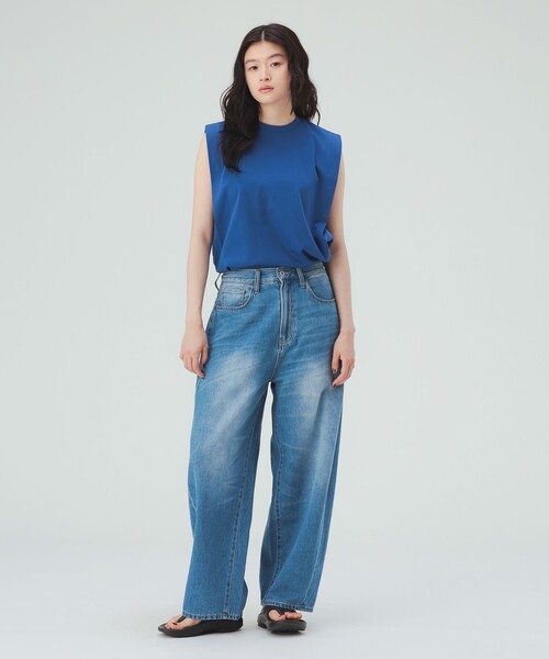 BEAMS HEART(ビームスハート)の「ソフト デニムパンツ(デニムパンツ・レディース・ブラック/ブルー・MEDIUM/SMALL)」の6枚目の写真