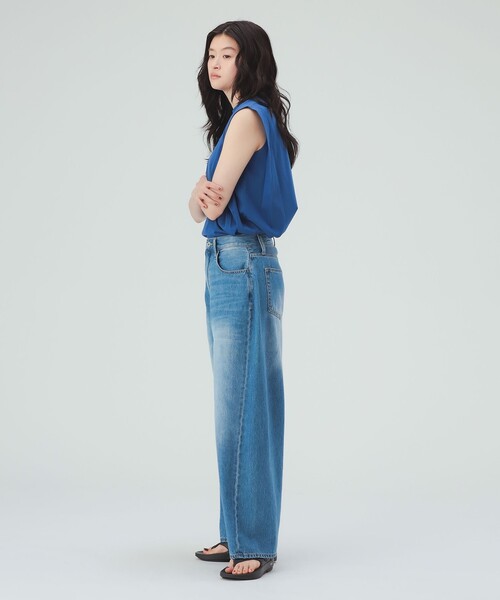 BEAMS HEART(ビームスハート)の「ソフト デニムパンツ(デニムパンツ・レディース・ブラック/ブルー・MEDIUM/SMALL)」の7枚目の写真