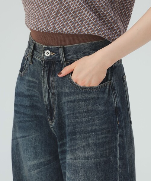 BEAMS HEART(ビームスハート)の「ソフト デニムパンツ(デニムパンツ・レディース・ブラック/ブルー・MEDIUM/SMALL)」の13枚目の写真