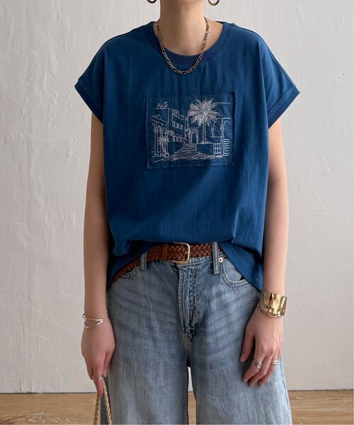 LBC(エルビーシー)の「冷感フレンチスリーブ刺繍Tシャツ(Tシャツ/カットソー・レディース・ホワイト/イエロー/チャコール/ブルー・M)」の21枚目の写真