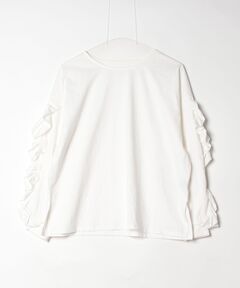 GRANCY】LinestoneDesign Graphic Damage LongTee / ラインストーン