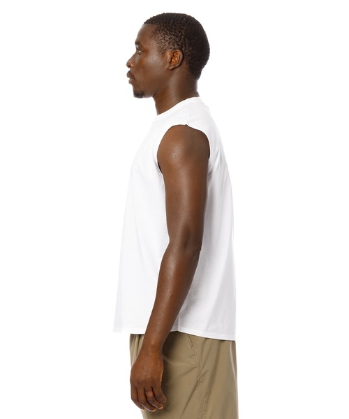 Sandinista(サンディニスタ)の「Cool Training Sleeveless Top / 接触冷感トレーニングスリーブレストップ(Tシャツ/カットソー・メンズ・ブラック/ホワイト/グリーン系その他/チャコール・SMALL/MEDIUM/LARGE)」の18枚目の写真