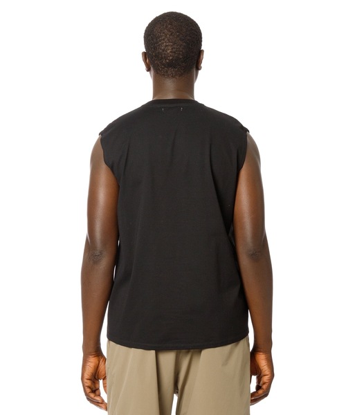 Sandinista(サンディニスタ)の「Cool Training Sleeveless Top / 接触冷感トレーニングスリーブレストップ(Tシャツ/カットソー・メンズ・ブラック/ホワイト/グリーン系その他/チャコール・SMALL/MEDIUM/LARGE)」の15枚目の写真