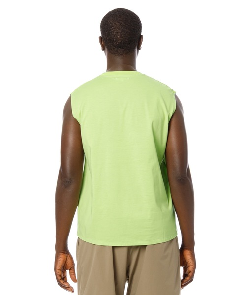 Sandinista(サンディニスタ)の「Cool Training Sleeveless Top / 接触冷感トレーニングスリーブレストップ(Tシャツ/カットソー・メンズ・ブラック/ホワイト/グリーン系その他/チャコール・SMALL/MEDIUM/LARGE)」の11枚目の写真